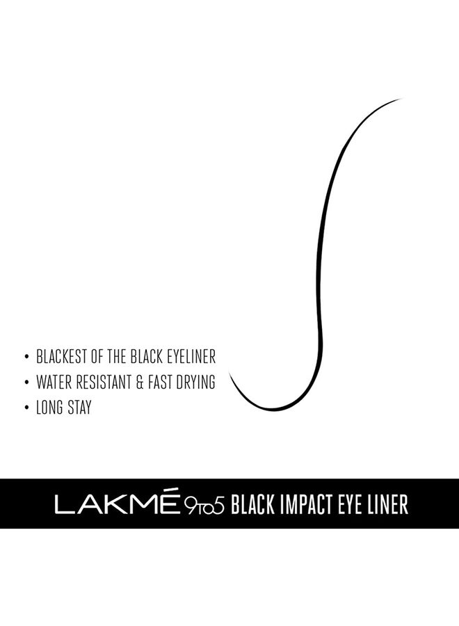Beauty Gift Lakmē 9To5 Black Impact Liner, 3.5Ml Black  - Image 4