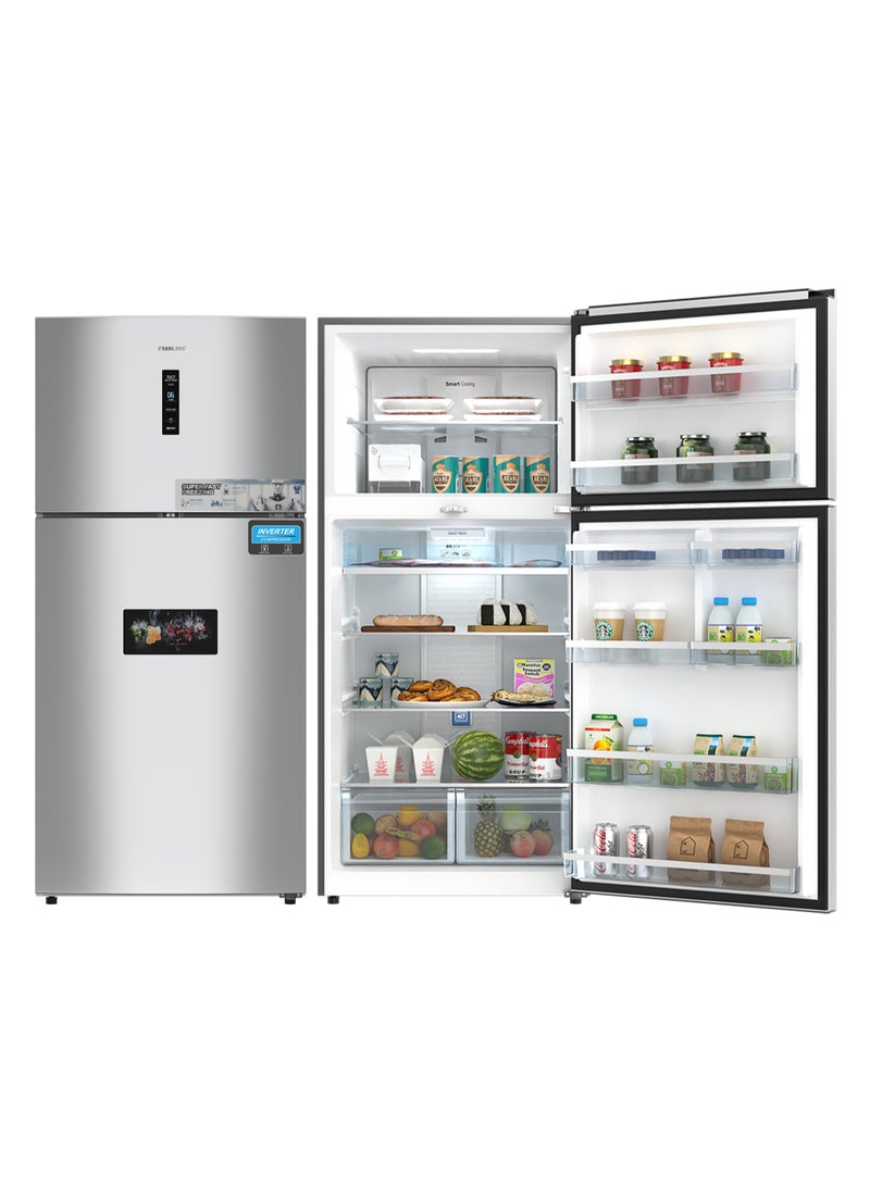 800L Gross & 580L Net Double Door No Frost Top Mount Refrigerator, Digital Display, Silent & Energy Efficient, Inverter Compressor Big Fridge, Frost-Free, Best for Home & Kitchen - 438 W NRF801FSSINV Statinless Steel Finish - pnsku/N70112542V/45/_/1730877422/1cbcdaaf-e98f-49df-a04b-afbcdc4bf5d0