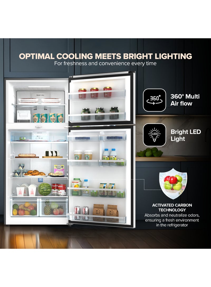 800L Gross & 580L Net Double Door No Frost Top Mount Refrigerator, Digital Display, Silent & Energy Efficient, Inverter Compressor Big Fridge, Frost-Free, Best for Home & Kitchen - 438 W NRF801FSSINV Statinless Steel Finish - pnsku/N70112542V/45/_/1730877436/05b56a02-1e82-45c8-936b-fa40bccbb3c4