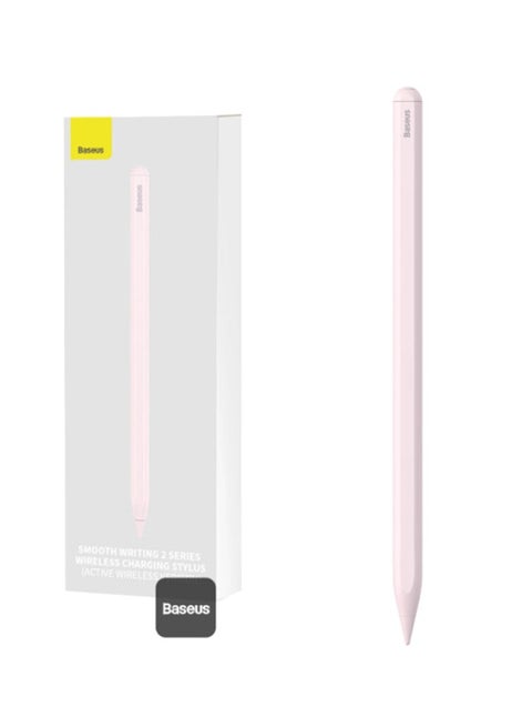 Smooth Writing 2 Series Wireless Charging Smart iPad Pencil With Stylus Tip (Active Wireless Version) - Pink