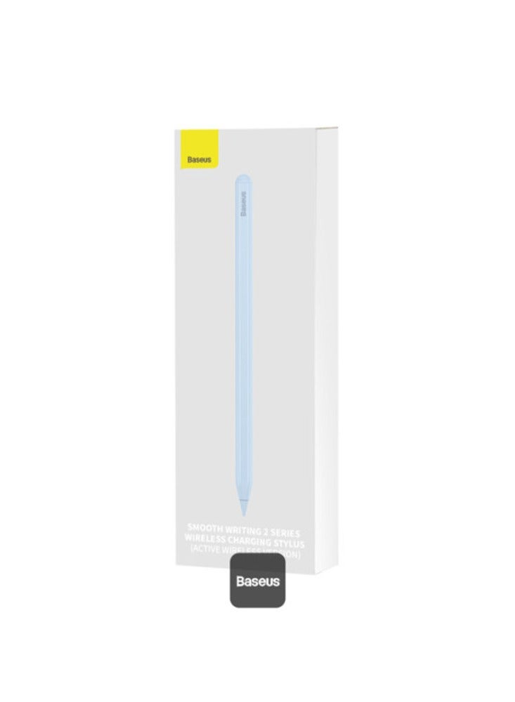 Baseus - Smooth Writing 2 Series Wireless Charging Smart iPad Pencil With Stylus Tip (Active Wireless Version) - Blue - Image 1