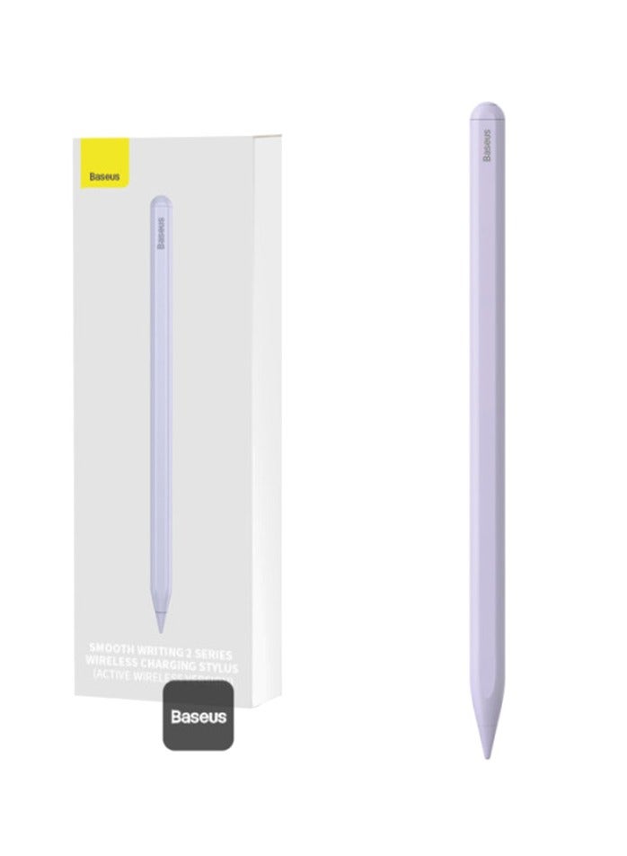 Baseus Smooth Writing 2 Series Wireless Charging Smart iPad Pencil With Stylus Tip (Active Wireless Version) - Purple  - Image 1