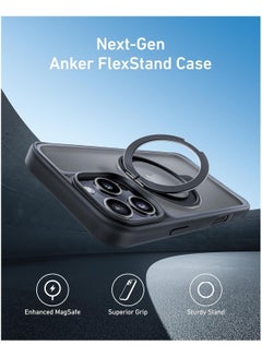 Anker Ultra Magnetic for iPhone 16 Pro Max Case with Sturdy 360° Ring Stand, Military-Grade Shockproof iPhone 16 Pro Max Kickstand Compatible with MagSafe,Clear Clear  - Image 2