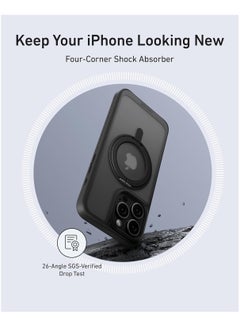 Anker Ultra Magnetic for iPhone 16 Pro Max Case with Sturdy 360° Ring Stand, Military-Grade Shockproof iPhone 16 Pro Max Kickstand Compatible with MagSafe,Clear Clear  - Image 5