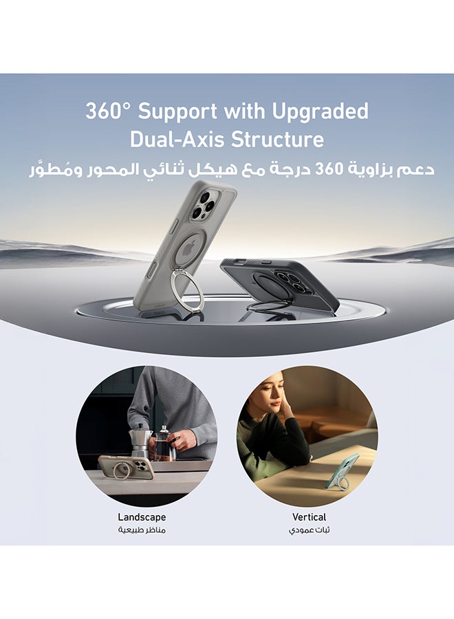 Anker Ultra Magnetic for iPhone 16 Pro Max Case with Sturdy 360° Ring Stand, Military-Grade Shockproof iPhone 16 Pro Max Kickstand Compatible with MagSafe Clear  - Image 3