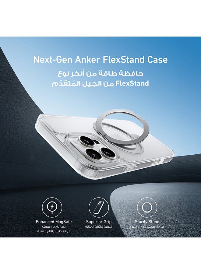 Anker Ultra Magnetic for iPhone 16 Pro Max Case with Sturdy 360° Ring Stand, Military-Grade Shockproof iPhone 16 Pro Max Kickstand Compatible with MagSafe Clear  - Image 2