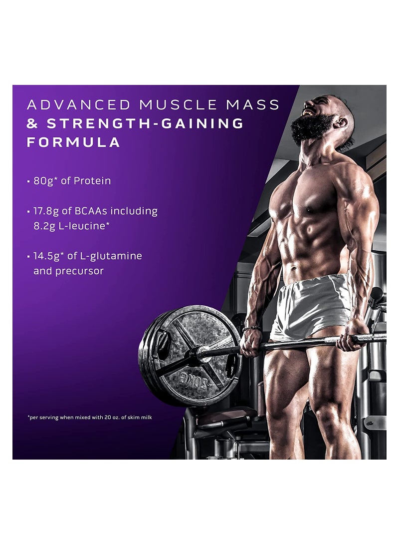ماسل تيك Muscletech Mass Gainer Protein Powder, Mass-Tech Extreme 2000, Muscle Builder Whey Protein Powder, Protein + Creatine + Carb, Max-Protein Weight Gainer for Women & Men, Chocolate, 20 lbs  - Image 3