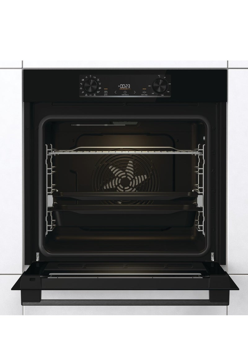 Gorenje Built in oven 60 cm With Grill 77 Liter Maximum oven temperature 300 °C Enamelled steel BOS6737E13BG BOS6737E13BG Black - Image 2
