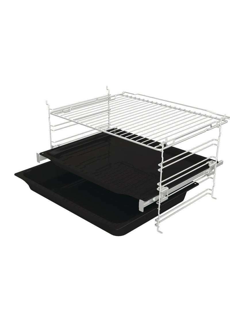 Gorenje Built in oven 60 cm With Grill 77 Liter Maximum oven temperature 300 °C Enamelled steel BOS6737E13BG BOS6737E13BG Black - Image 5