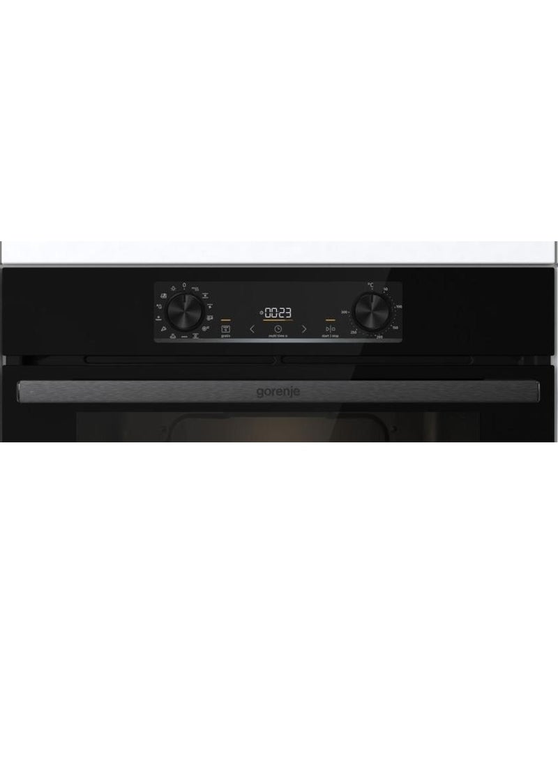 Gorenje Built in oven 60 cm With Grill 77 Liter Maximum oven temperature 300 °C Enamelled steel BOS6737E13BG BOS6737E13BG Black - Image 3