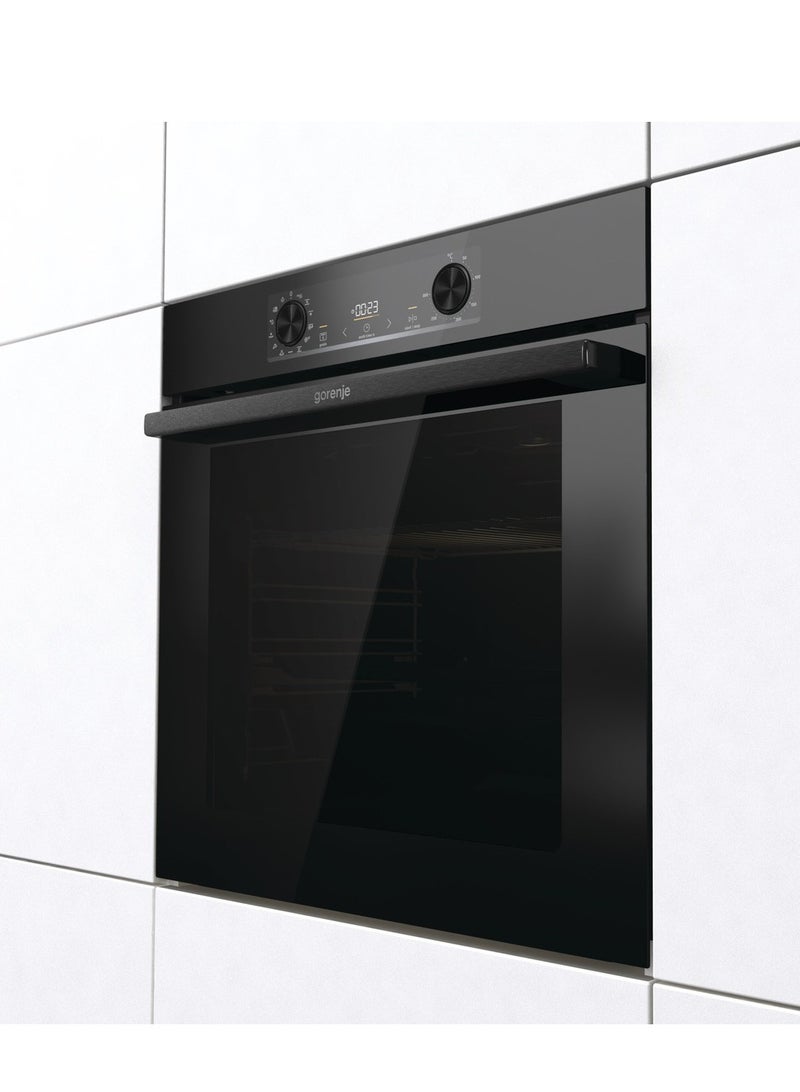 Gorenje Built in oven 60 cm With Grill 77 Liter Maximum oven temperature 300 °C Enamelled steel BOS6737E13BG BOS6737E13BG Black - Image 4