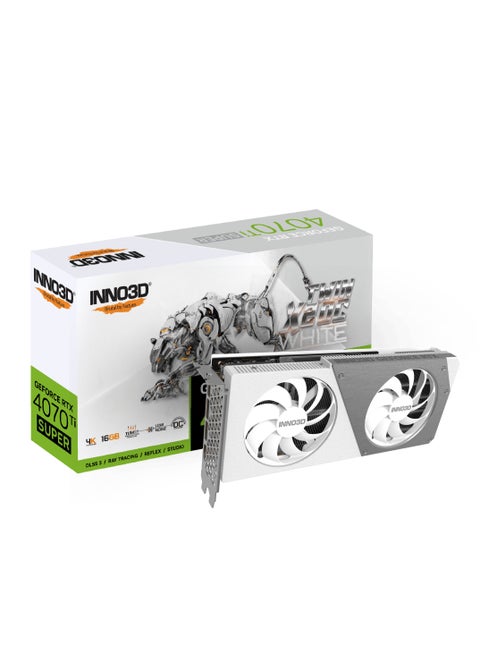GeForce RTX 4070 TI SUPER Twin X2 16GB GDDR6X OC White Graphics Card