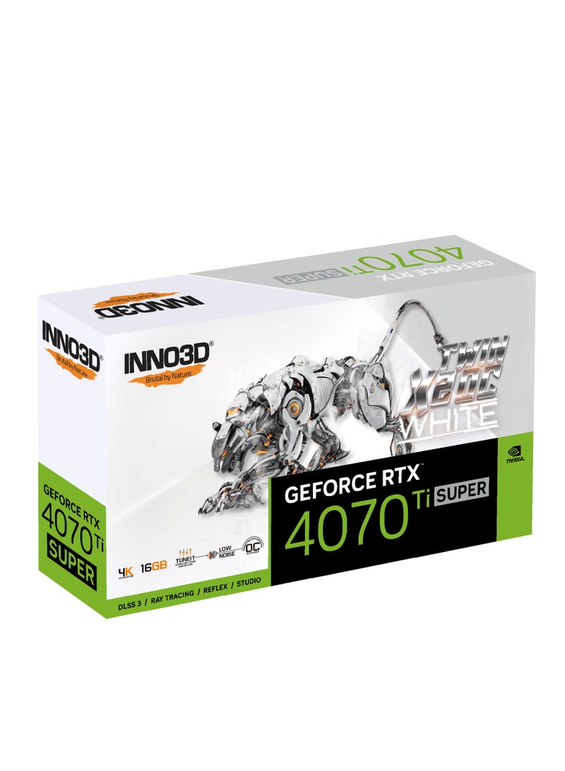 INNO3D - GeForce RTX 4070 TI SUPER Twin X2 16GB GDDR6X OC White Graphics Card - Image 1