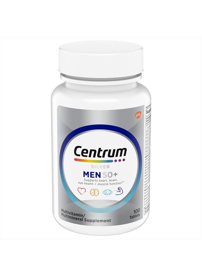 سنتروم Centrum, Silver Men 50+, 100 Tablets  - Image 2