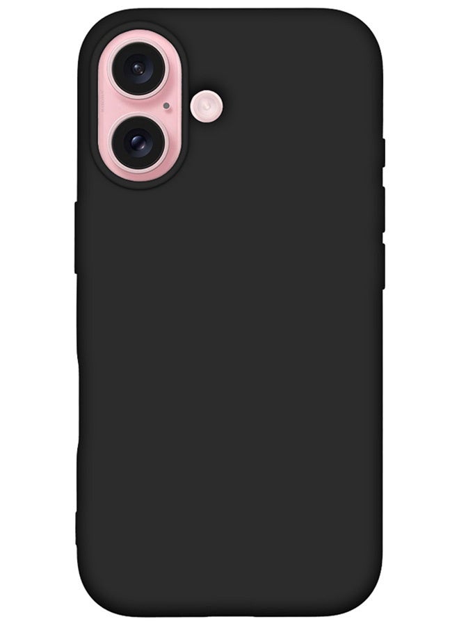 MARGOUN Case Cover for Apple iPhone 16 Plus, Slim Silicone Case, Full Covered Anti Scratch Shockproof Protective Cover Black - Image 2