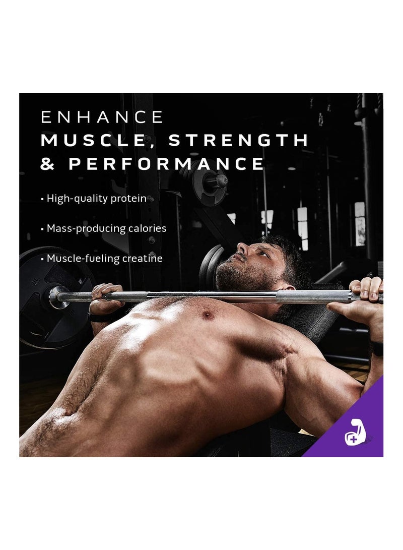 ماسل تيك - MuscleTech Mass Gainer Protein Powder- Protein Powder for Muscle Gain- Whey Protein + Muscle Builder Creatine Supplements  Vanilla, 5.15 Pound (Pack of 1) - Image 1
