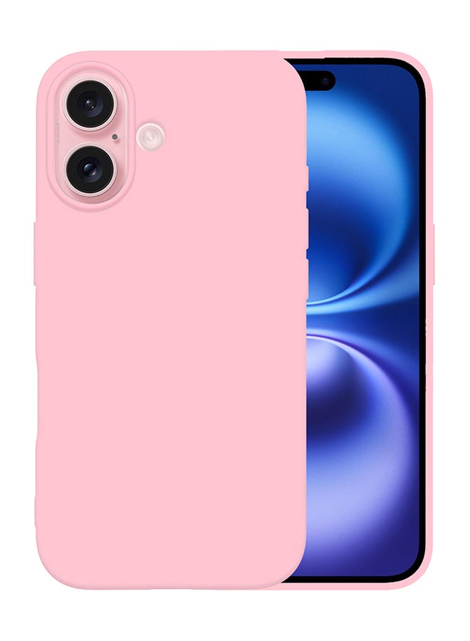 MARGOUN Silicone Case Cover for Apple iPhone 16 Plus, Full Body Protection, Shockproof and Anti Fall - Pink - Image 3