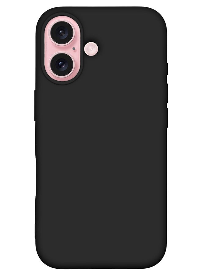 MARGOUN 2Packs Case Cover for Apple iPhone 16 Plus, Slim Silicone Case, Full Covered Anti Scratch Shockproof Protective Cover With 3D Screen Protector Black - Image 2