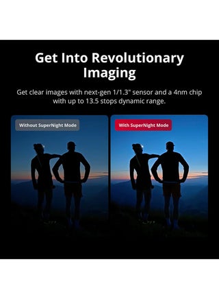مجموعة Osmo Action 5 Pro Adventure - كاميرا أكشن ثورية بجودة صورة عالية، مليئة بالحركة بدقة 40 ميجابكسل، تم ترقيتها إلى 4K/120 إطارًا في الثانية، مستشعر 1/1.3 بوصة، شاشات OLED تعمل باللمس مزدوجة، سعة تخزين مدمجة 47 جيجابايت - view 2