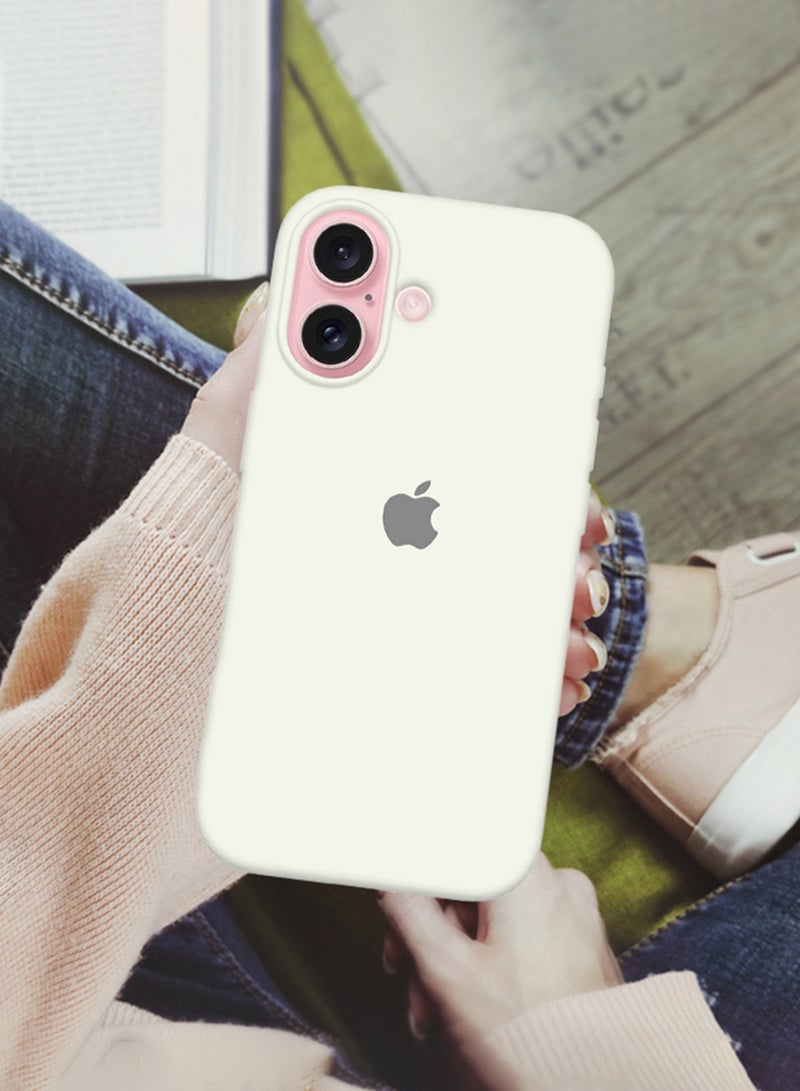 MARGOUN (for iPhone 16 Plus) 3 Pack Case and 2 Screen Protectors, Slim Silicone Case, Full Covered Anti Scratch Shockproof Protective Cover White  - Image 4
