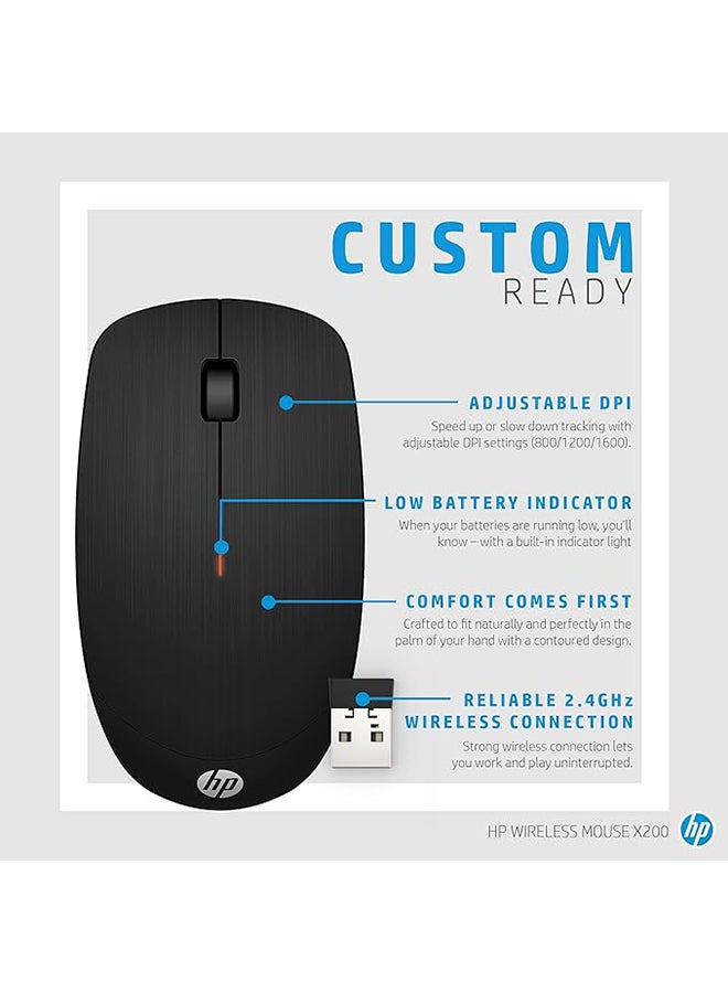 HP 15.6 Value Topload + HP Wireless Mouse X200 Gray/Black - Image 4