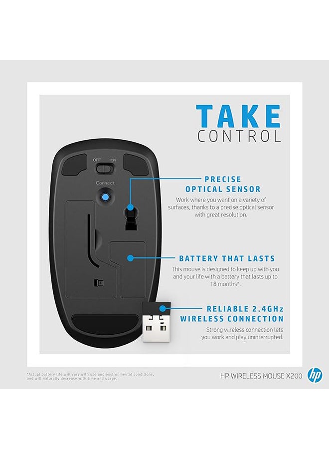 HP 15.6 Value Topload + HP Wireless Mouse X200 Gray/Black - Image 5