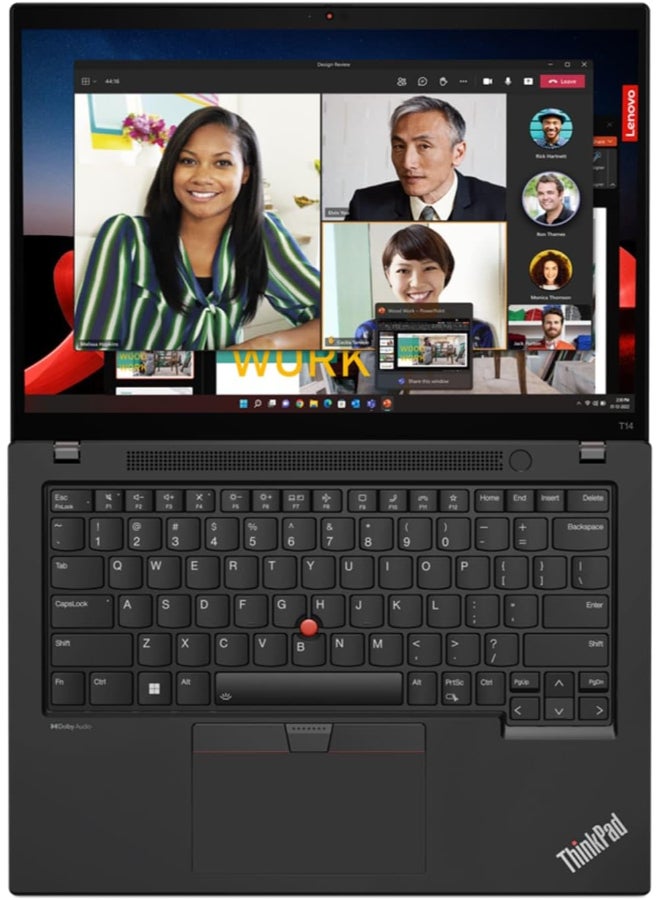 Lenovo (Upgraded Version) ThinkPad T14 Laptop With 14-Inch Display, Intel Core i7-1355U Processor/16GB RAM/512GB SSD/Intel Iris XE Graphics/Windows 11 Pro English Black English Black - Image 1
