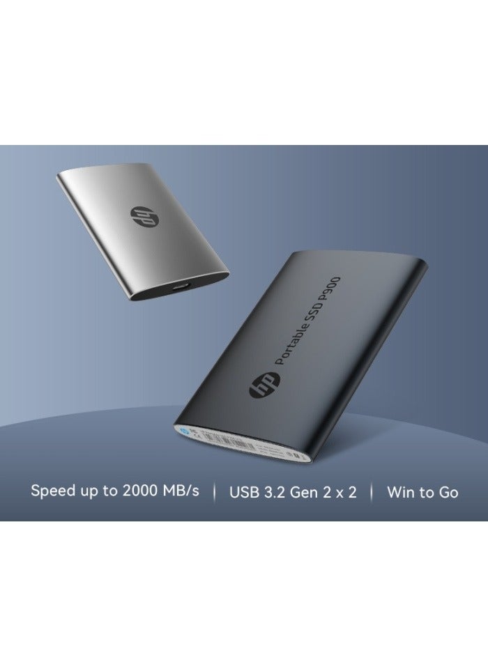 HP - P900 Portable Blazing Fast External SSD | Black | 7M696AA#ABB 2 TB - Image 1