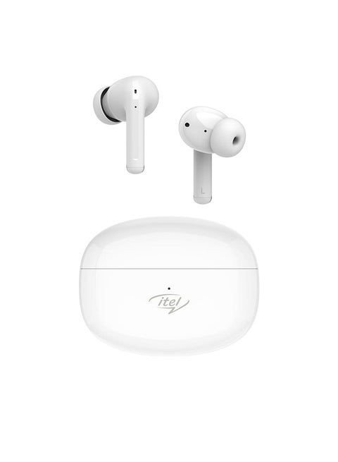 T31 Airpods with 30Hr Playback,Quad Mic ANC for Clear & Noise-free Calls Bluetooth - White