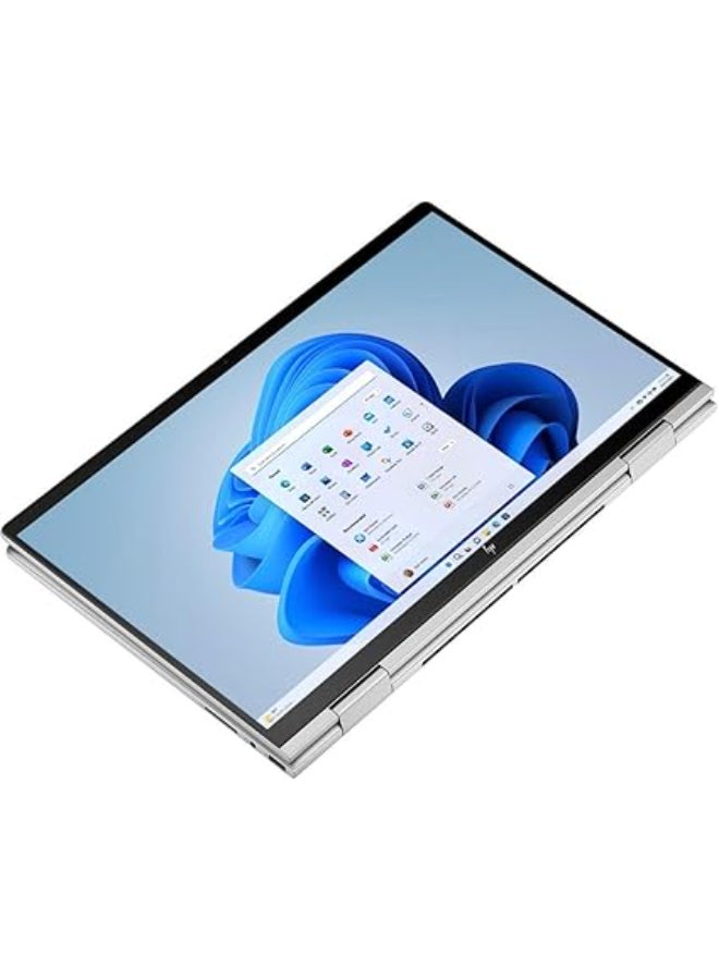 HP Envy 2 In 1 (Upgraded Version) Laptop With 15.6-Inch Display, Intel Core i7-1355U Processor/16GB RAM/512GB SSD/Intel Iris XE Graphics/Windows 11 With Free Sports Action Camera English Silver  - Image 3