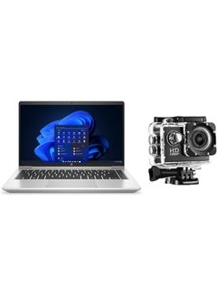 Probook 440 G9  Laptop With 14-Inch Display, Intel Core i7-1255u Processor/32GB RAM/2TB SSD/Intel Iris XE Graphics/Windows 11 Pro With  Sports Action Camera English Silver