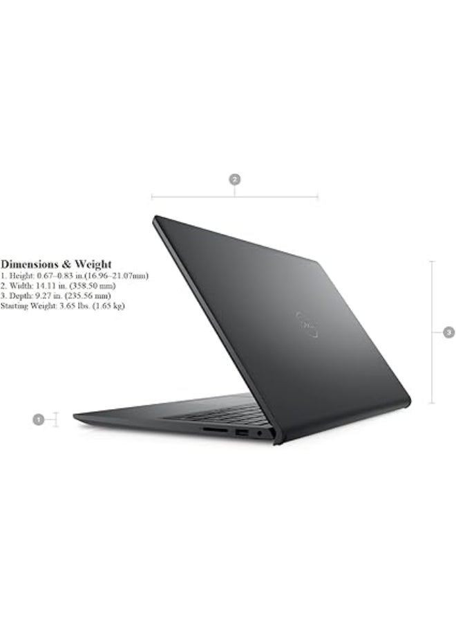 DELL - Inspiron 15 Laptop With 15.6-Inch Display, Intel Core i5-1235u Processor/16GB RAM/1TB SSD/Intel Iris XE Graphics/Windows 11 English Carbon Black - Image 1