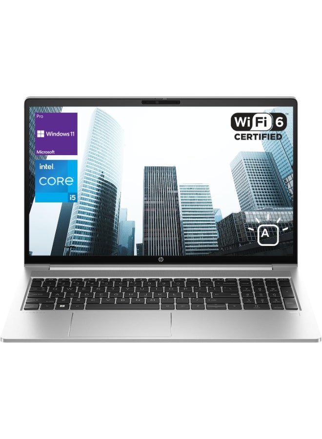 HP (Upgraded Version) ProBook 450 G10 Laptop With 15.6-Inch Display, Intel Core i5-1335U Processor/32GB RAM/2TB SSD/Intel Iris XE Graphics/Windows 11 Pro English Silver English Silver - Image 1