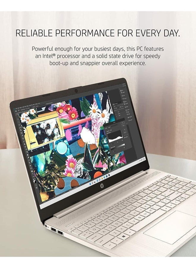 HP - 15.6" FHD Display  Laptop With 15.6-Inch Display, Intel Core i5-1135G7 Processor/32GB RAM/1TB SSD/Intel Iris XE Graphics/Windows 11 Home English Silver - Image 1
