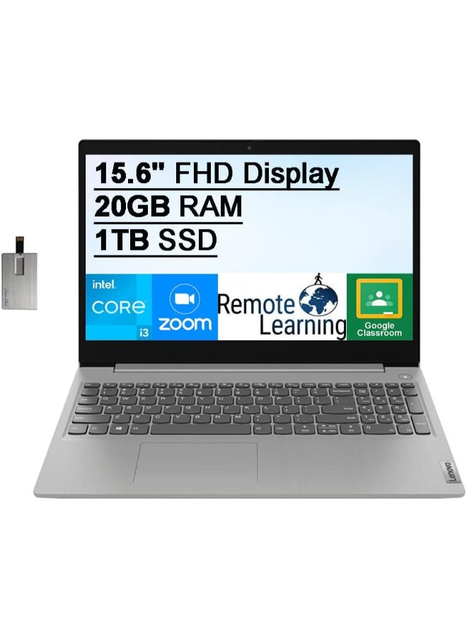 Lenovo IdeaPad Laptop With 15.6-Inch Display, Intel Core i3-1215U Processor/20GB RAM/1TB SSD/Intel UHD Graphics/Windows 10 S English Grey