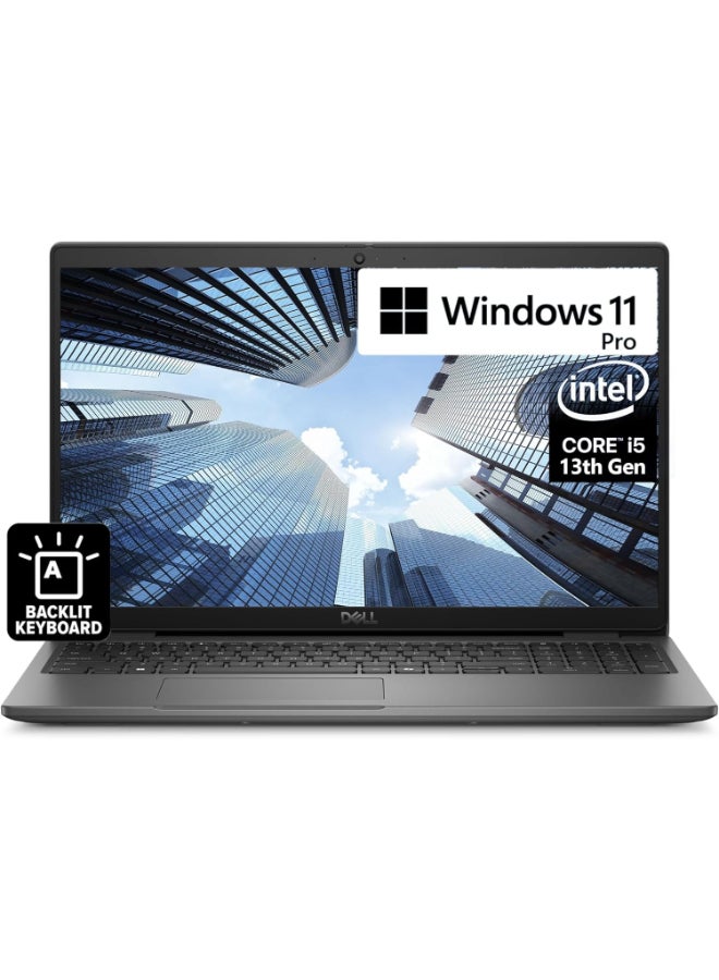 ديل لابتوب لاتيتيود 3540 بشاشة 15.6 بوصة، مع معالج إنتل كور i5-1335U/ذاكرة RAM سعة 16GB/قرص SSD سعة 512GB/رسومات إنتل إيريس XE/ويندوز 11 برو - Image 1