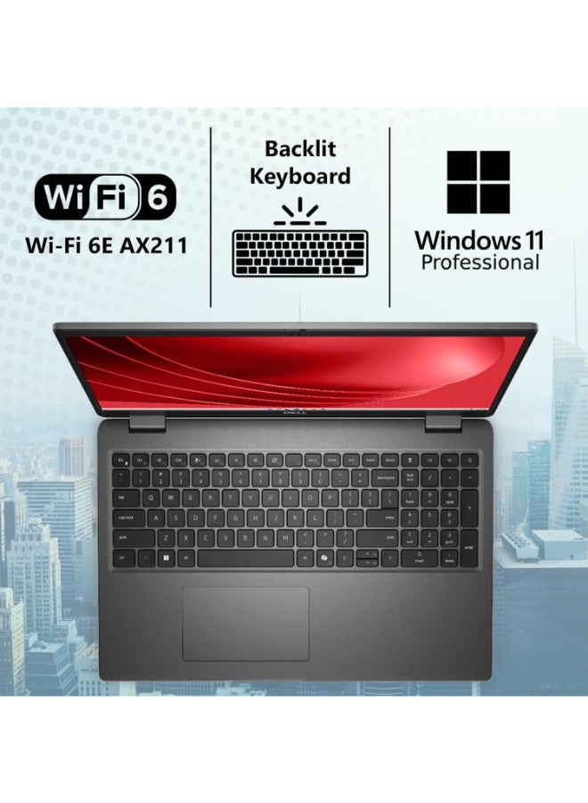 ديل لابتوب لاتيتيود 3540 بشاشة 15.6 بوصة، مع معالج إنتل كور i5-1335U/ذاكرة RAM سعة 16GB/قرص SSD سعة 512GB/رسومات إنتل إيريس XE/ويندوز 11 برو - Image 3