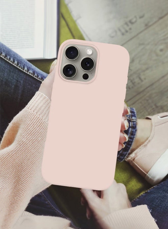 MARGOUN 2Packs Case Cover for Apple iPhone 16 Pro, Slim Silicone Case, Full Covered Anti Scratch Shockproof Protective Cover with 3D Screen Protector Baby Pink - Image 4