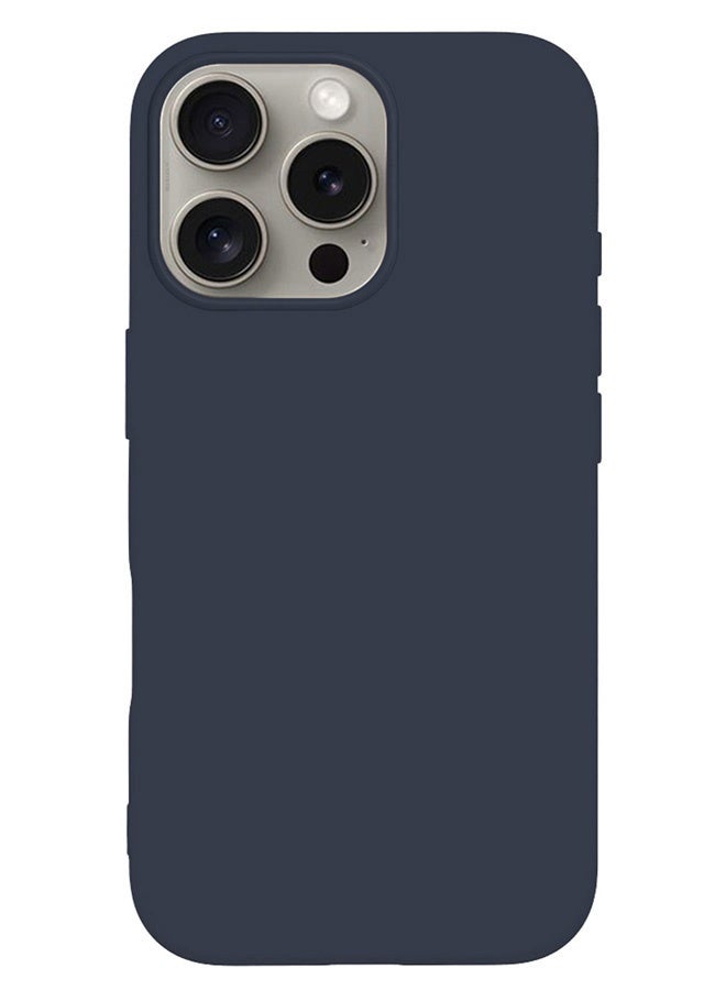 مارجون 3Packs Case and Screen Protectors for Apple iPhone 16 Pro, Slim Silicone Case, Full Covered Anti Scratch Shockproof Protective Cover Deep Blue - Image 2