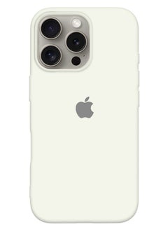 MARGOUN (for iPhone 16 Pro) Case, Slim Silicone Case, Full Covered Anti Scratch Shockproof Protective Cover White  - Image 1