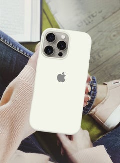 MARGOUN (for iPhone 16 Pro) Case, Slim Silicone Case, Full Covered Anti Scratch Shockproof Protective Cover White  - Image 4