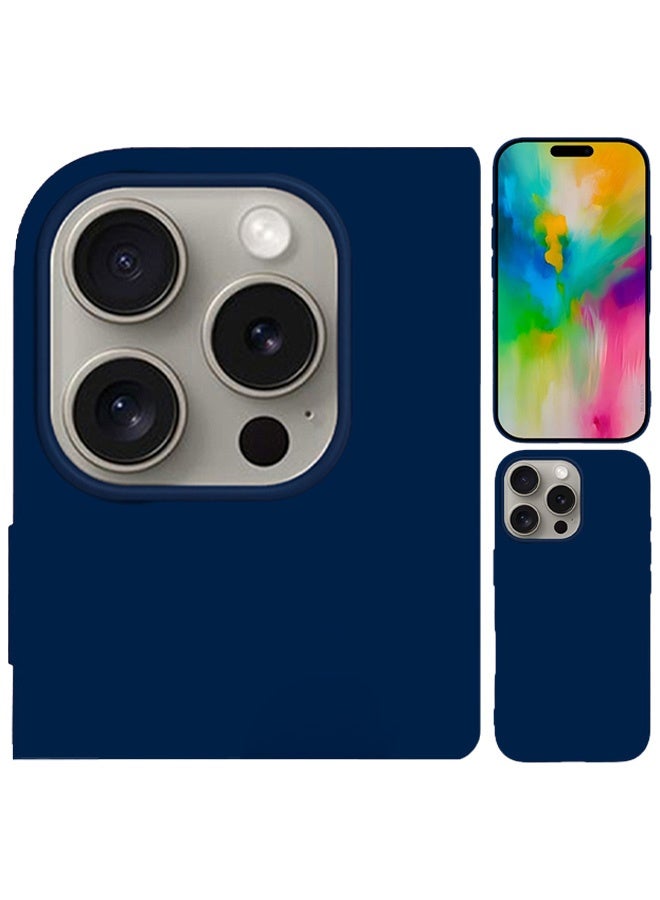 مارجون غطاء حالة لآيفون 16 برو، غطاء سيليكون رفيع، غطاء واقي كامل مضاد للخدش ومقاوم للصدمات - Image 5