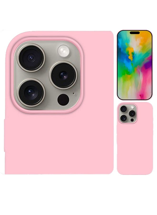 MARGOUN 3Packs Case Cover for Apple iPhone 16 Pro, Slim Silicone Case, Full Covered Anti Scratch Shockproof Protective Cover with Two Screen Protectors Pink - Image 5