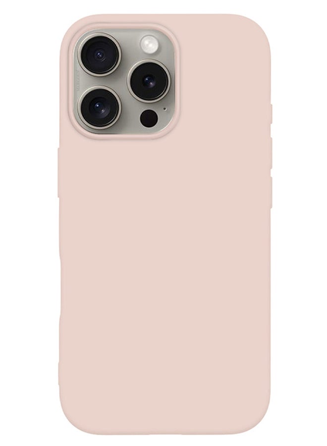 MARGOUN Silicone Case Cover for Apple iPhone 16 Pro Max, Liquid Gel Soft Ultra Slim Shockproof Back Case Cover Full Body Protection  - Baby Pink - Image 2