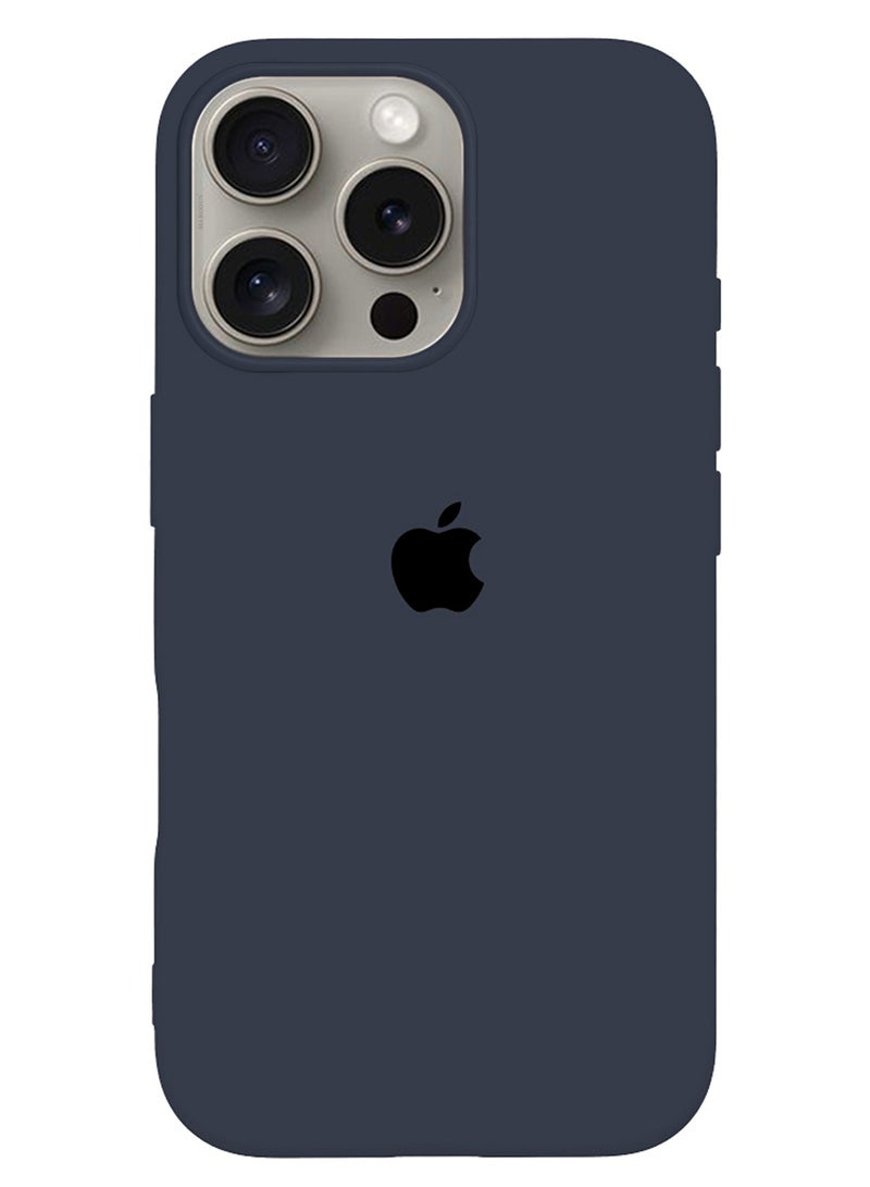 MARGOUN (for iPhone 16 Pro Max) Case, Slim Silicone Case, Full Covered Anti Scratch Shockproof Protective Cover Deep Blue  - Image 1