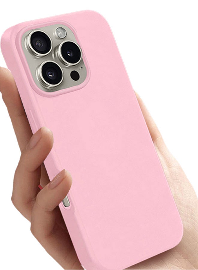 MARGOUN Silicone Case Cover for Apple iPhone 16 Pro Max, Full Body Protection, Shockproof and Anti Fall - Pink  - Image 4