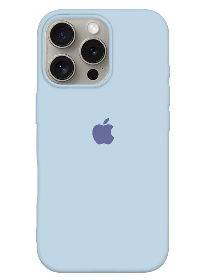 MARGOUN (for iPhone 16 Pro Max) 2 Pack Case and Screen Protector, Slim Silicone Case, Full Covered Anti Scratch Shockproof Protective Cover Light Blue  - Image 2