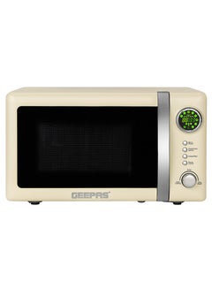 GEEPAS Digital Microwave Oven With 12 Quick Start Presets For a Variety Of Dishes, Defrost Function, Digital Display, Child Lock Function, Precise Cooking Controls 20 L 700 W GMO2025CW Cream  - Image 1