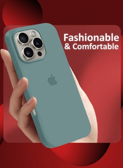MARGOUN (for iPhone 16 Pro Max) 2 Pack Case and Screen Protector, Slim Silicone Case, Full Covered Anti Scratch Shockproof Protective Cover Cactus Green  - Image 3