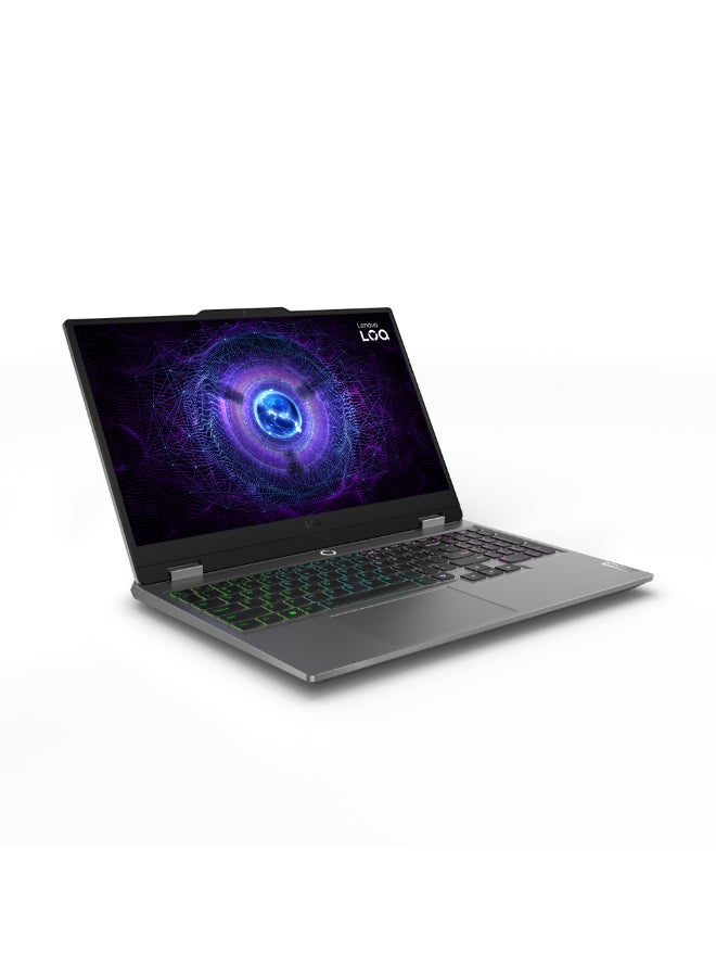 Lenovo - LOQ 3 15IAX9 Laptop With 15.6-Inch FHD Display, Core i5-12450HX Processor/12GB RAM/512GB SSD/6GB Nvidia Geforce RTX 3050 Graphics Card/Windows 11 English/Arabic Luna Grey - Image 1